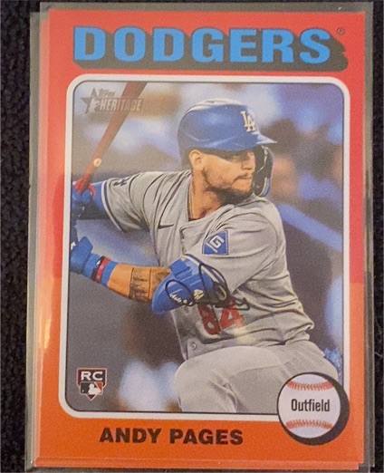 2024 Topps Heritage High Number #696 Andy Pages — front