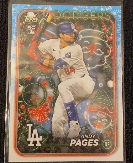 2024 Topps Holiday #H103 Andy Pages — front