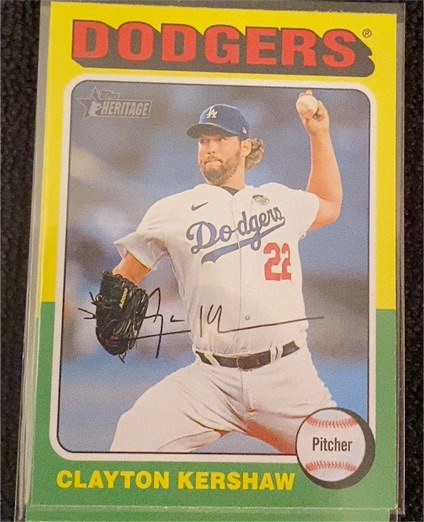 2024 Topps Heritage #386 Clayton Kershaw — front