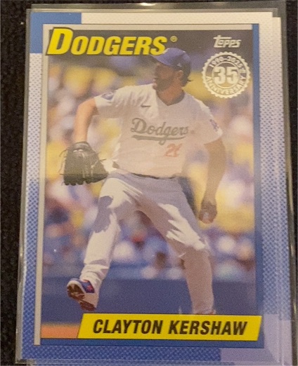 2025 Topps Series 1 #T90-61 Clayton Kershaw 1990 Topps Dodgers — front