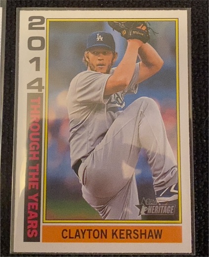 2025 Topps Heritage Through the Years #TTY-21 Clayton Kershaw — front
