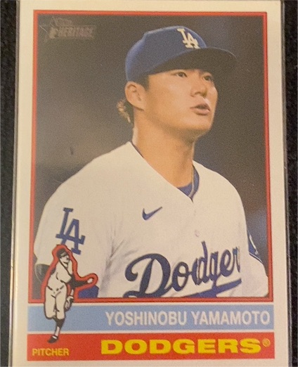 2025 Topps Heritage #172 Yoshinobu Yamamoto — front