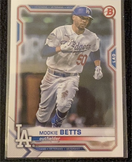 2021 Bowman #61 Mookie Betts — front