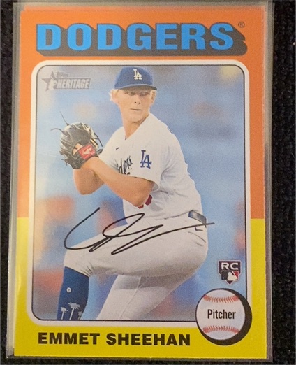 2024 Topps Heritage #187 Emmet Sheehan — front
