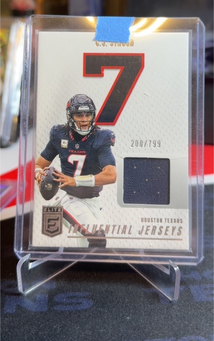 2025 Donruss Elite Football #IJ-CJ C.J. Stroud Influential Jerseys /799 — front