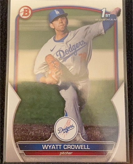 2023 Bowman Draft #BD-63 Wyatt Crowell — front