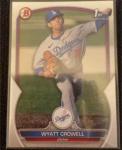 2023 Bowman Draft #BD-63 Wyatt Crowell — front