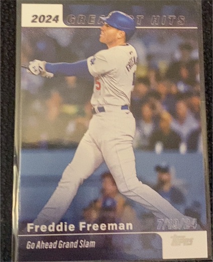 2025 Topps #GH-10 Freddie Freeman 2024's Greatest Hits — front