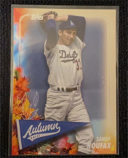 2024 Topps Update #AT-29 Sandy Koufax Autumn Tales — front