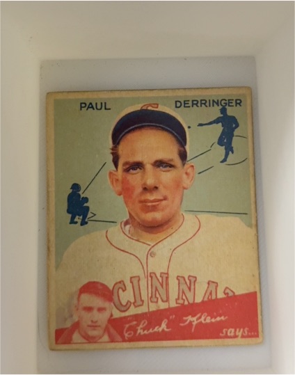 1934 Goudey #38 Paul Derringer — front