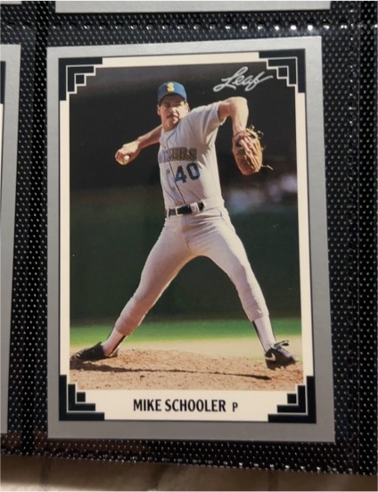 1991 Leaf #unknown Mike Schooler — front
