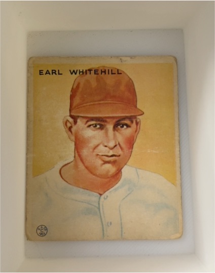 1933 Goudey #124 Earl Whitehill — front