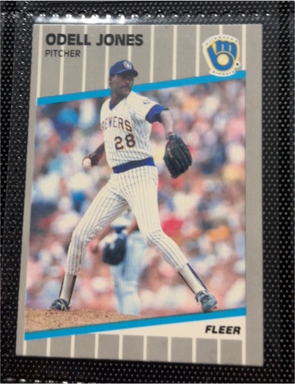 1989 Fleer #189 Odell Jones — front