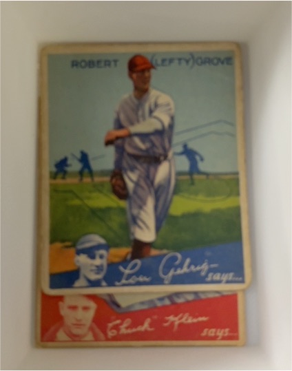 1934 Goudey #19 Robert (Lefty) Grove — front
