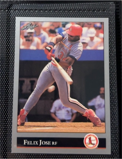 1992 Leaf #63 Felix Jose — front