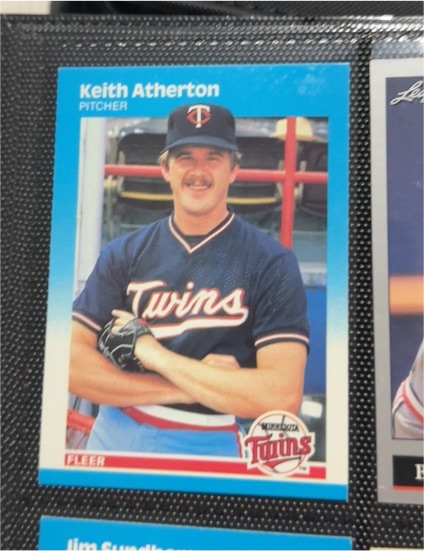 1987 Fleer #534 Keith Atherton — front