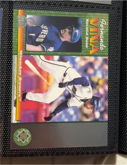 1999 Pacific Omega Fernando Vina Milwaukee Brewers — front