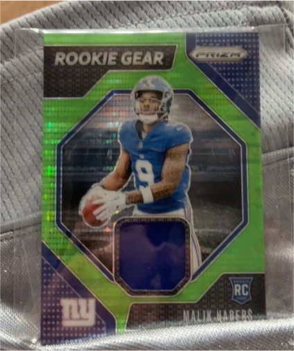 2024 Panini Prizm Rookie Gear #RG-MNS Malik Nabers — front