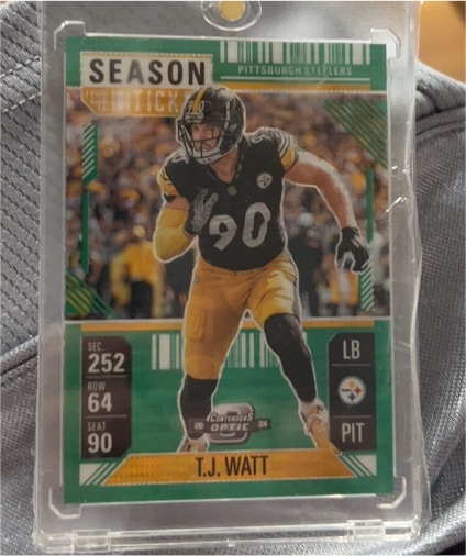 2024 Panini Contenders Optic Season Ticket T.J. Watt — front