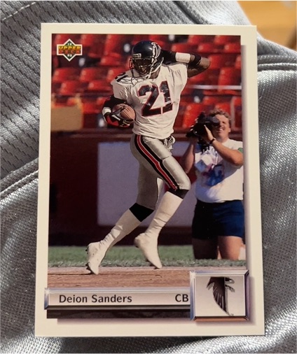 1992 Upper Deck Gold #G27 Deion Sanders — front