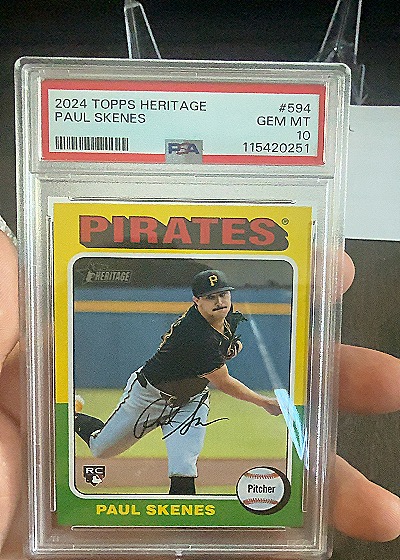 2024 Topps Heritage #594 Paul Skenes — front