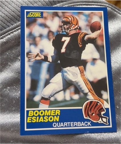1989 Score #3 Boomer Esiason Cincinnati Bengals — front