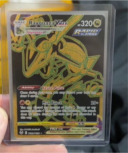 2022 Pokémon TCG Silver Tempest Rayquaza VMAX #TG29 — front