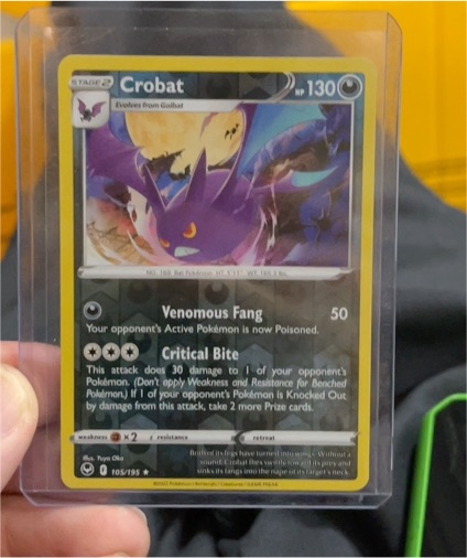 2022 Pokémon Sword & Shield Silver Tempest #105 Crobat — front