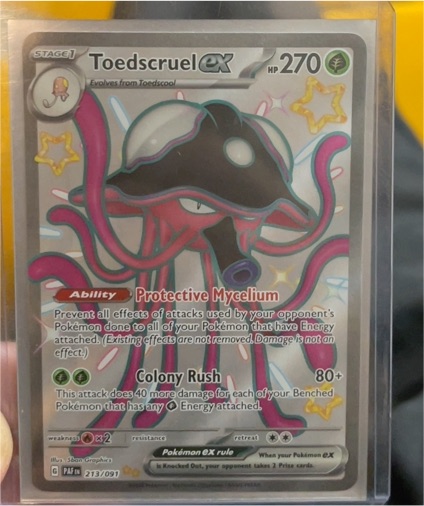 2024 Pokémon SV Paldean Fates #213/091 Toedscruel ex — front