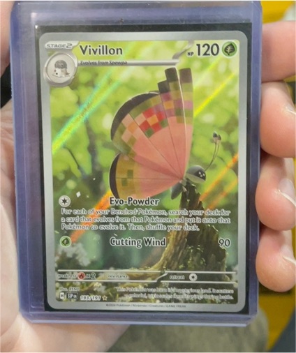 2024 Pokémon TCG Surging Sparks #193/191 Vivillon Illustration Rare — front