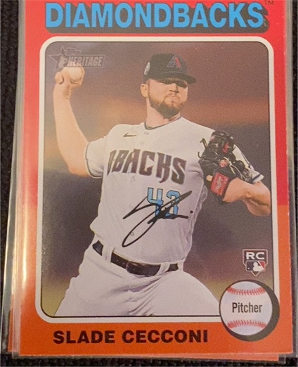 2024 Topps Heritage #397 Slade Cecconi — front