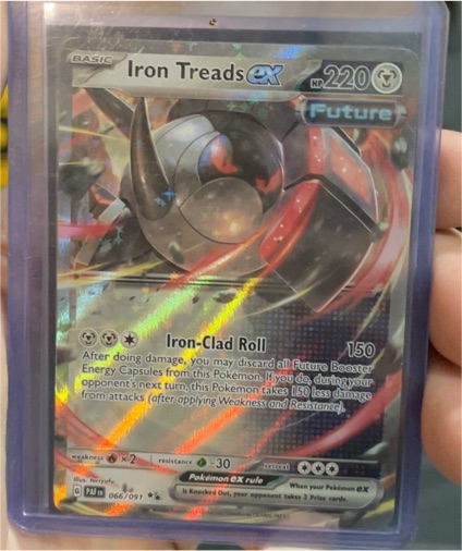 2023 Pokémon TCG Scarlet & Violet Paldean Fates #066 Iron Treads ex — front