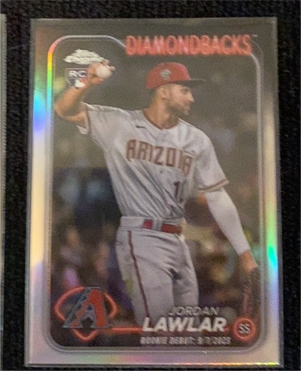 2024 Topps Chrome Update #USC51 Jordan Lawlar Rookie Debut — front