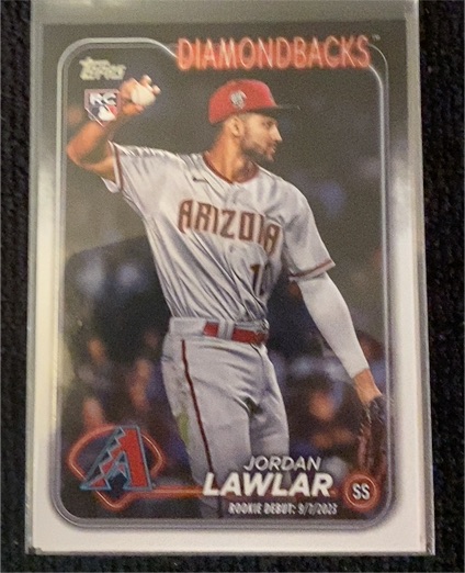 2024 Topps Update #US41 Jordan Lawlar Rookie Arizona Diamondbacks — front