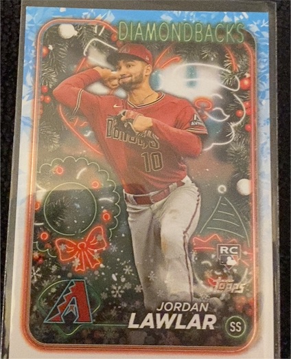 2024 Topps Holiday #H166 Jordan Lawlar — front