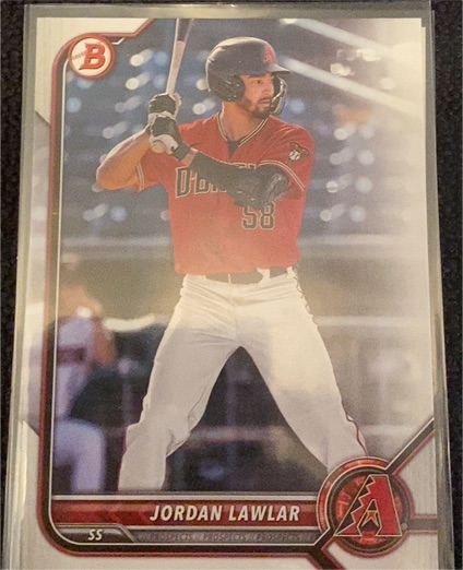 2022 Bowman Draft #BD-78 Jordan Lawlar — front