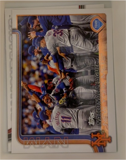 2025 Topps Series 2 #553 New York Mets Team Card — front