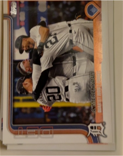 2025 Topps Series 2 #491 C'mere, You! Quartet Won't Forget Detroit Tigers — front