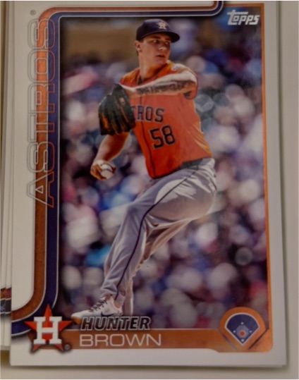 2025 Topps #693 Hunter Brown — front