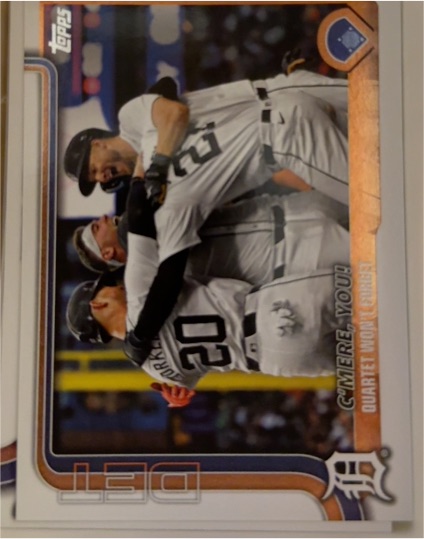 2025 Topps #491 C'mere, you! Quartet Won’t Forget — front