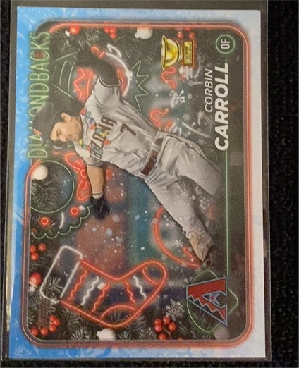 2024 Topps Holiday #H42 Corbin Carroll — front