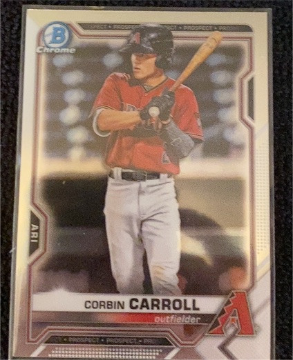 2021 Bowman Chrome Prospects #BCP-142 Corbin Carroll — front
