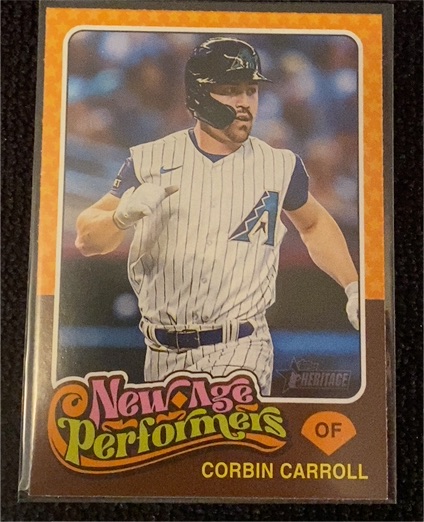 2024 Topps Heritage New Age Performers #NAP-8 Corbin Carroll — front