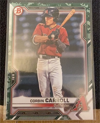 2021 Bowman Prospects #BP-142 Corbin Carroll — front