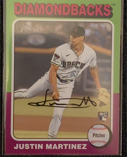 2024 Topps Heritage #169 Justin Martinez — front