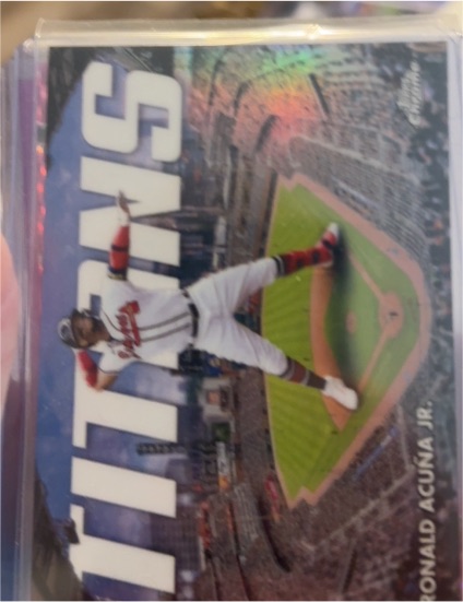 2023 Topps Chrome #CT-5 Ronald Acuña Jr. Titans — front