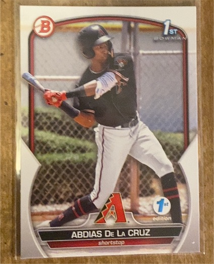 2023 Bowman 1st Edition #BPPF-34 Abdias De La Cruz — front