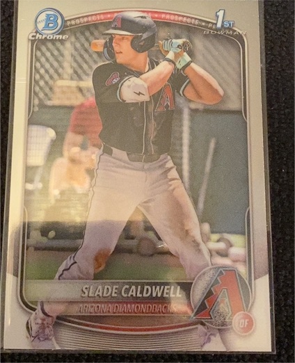 2025 Bowman Chrome #BCP-21 Slade Caldwell — front
