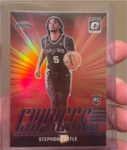 2024-25 Panini Donruss Optic #1 Stephon Castle Express Lane Rookie — front