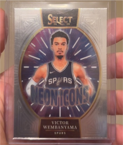 2024-25 Panini Select #23 Victor Wembanyama Neon Icons — front